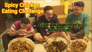 Spicy Chicken  EATING CHALLENGE Manipuri | Give Away | Chicken , Thangjing metpa chaba hanba tanaba