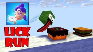 Monster School : LICK RUNNER CHALLENGE - Minecraft Animation