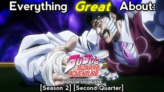 Everything Great About: JoJo's Bizarre Adventure: Stardust Crusaders | Season 2 | Second Quarter