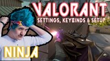 Ninja Valorant Settings, Keybinds and Setup