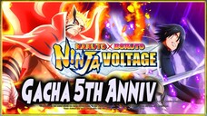 GACHA 5th ANNIV NARUTO BARYON MODE , KEREN ABIS!! 🌟 NARUTO X BORUTO NINJA VOLTAGE