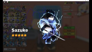 Sasuke 5 star Showcase Is Meta Pvp Character in Anime Warriors