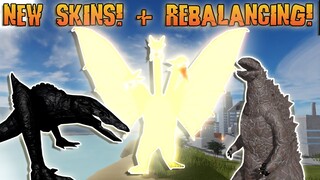 NEW SKINS! + REBALANCING UPDATE! | Roblox Kaiju Universe