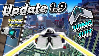 Roblox Parkour New Update 1.9 Summary. [WINGSUIT, VERTICAL WALLRUNNING, BUFFS, AND MORE]