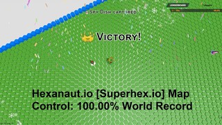 Hexanaut.io [Superhex.io] Map Control 100.00% World Record