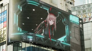 【勝利の女神：NIKKE】新宿3D屋外広告映像