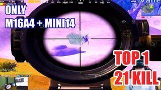 PUBG Mobile - Huyền thoại m16, lại một lần nữa truyền lại cảm hứng tap m16 và mini14 cho anh em