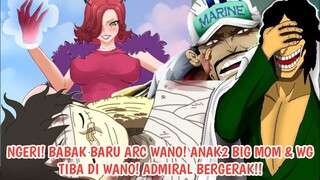 ONE PIECE 1051 - LUFFY DLM BAHAYA! ANAK2 BIG MOM & WG MASUK WANO! ADMIRAL BERGERAK! - Prediksi