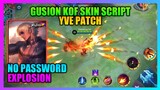 Gusion KOF Skin Script NO PASSWORD | Fixed Skill Sound with Explosion, Full Effects