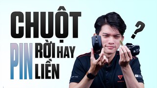 Bạn chọn chuột pin liền hay pin rời?