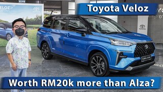 2022 Toyota Veloz in Malaysia - worth RM20k more than the Alza?