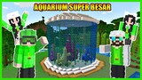 GOKIL! Aku Berhasil Membangun Aquarium Besar Berisikan Berbagai Jenis Ikan Di Minecraft