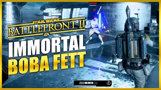 You CAN'T Kill Boba Fett Star Wars Battlefront 2 Gameplay