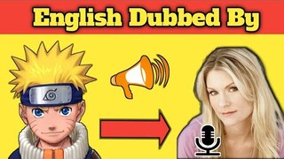 Naruto English Voice Actors 🎤and Characters | Naruto characters English dubbed voice actors.
