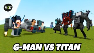 Skibidi Toilet G-MAN Fanmade vs Semua TITAN!