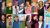 Phineas and Ferb | Voice Actors & Songs | Behind the Scenes | Side By Side Comparison