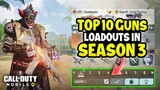 Top 10 Best Guns in CODM Season 3 | Gunsmith Loadout/Class Setup | Cod Mobile