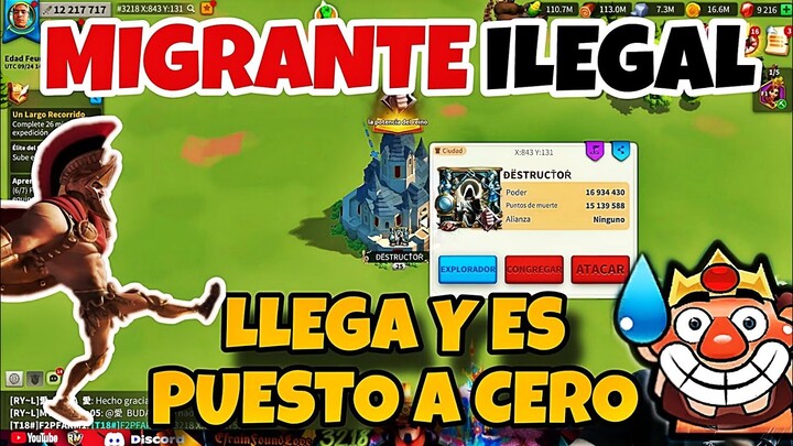 MIGRANTE ILEGAL LLEGA CON TH 25 Y ES PUESTO A CERO 🔥🔥 - RISE OF KINGDOMS