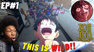 NEW ZOMBIE ANIME!! Zom 100 Episode 1 REACTION