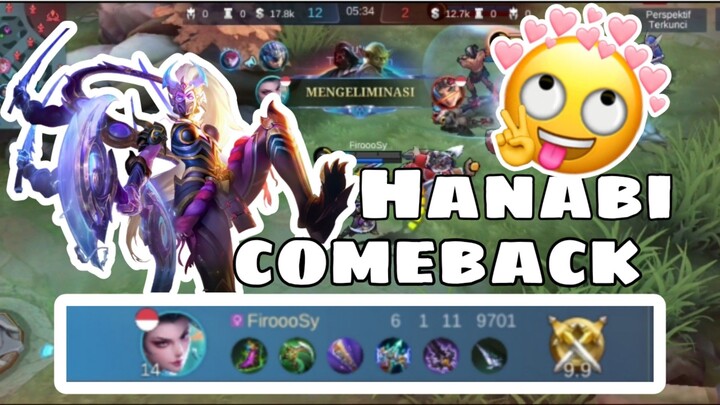 Highlight MLBB | Setelah sekian lama ga pick Hanabi, akhirnya 🔥🔥