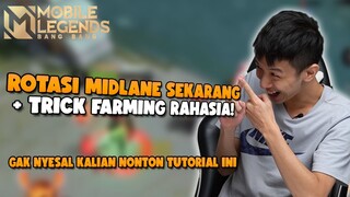 ROTASI MIDLANE + TRICK FARMING RAHASIA BUAT MIDLANER!! BSA LANGSUNG DPT 2 JUNGLE LVL 1