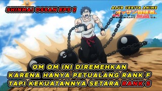 Seorang om om di remehkan karena hanya petualang kelas F - Alur cerita anime Shinmai Ossan Eps 2