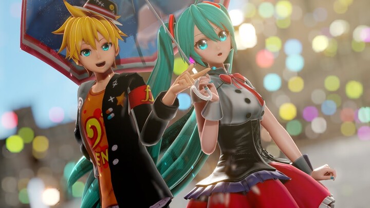 【MMD  MV】Drop Pop Candy -  Hatsune Miku ・ Kagamine Len (English / Romaji Sub)