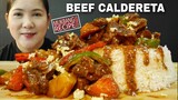 CHEESY & TENDER BEEF CALDERETA RECIPE WITH MUKBANG | BIOCO FOOD TRIP