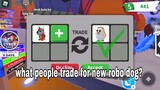 WHAT PEOPLE TRADE FOR *NEW* ROBO DOG! + GIVEAWAY WINNER 😱 (ROBLOX) Adopt me!
