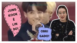 REAGINDO À 'COMO O BTS REAGE QUANDO OS FÃS GRITAM'