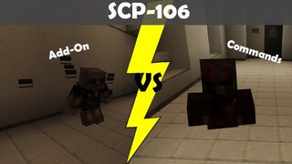 SCP-106 Add-on VS Commands! (Minecraft)