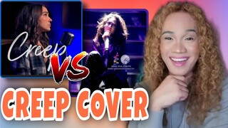 SARAH G X JENNEL GARCIA COVER CREEP| REACTION VIDEO