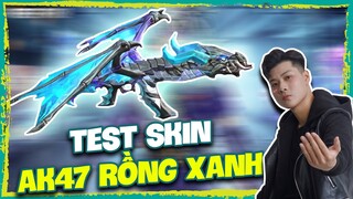 [Free Fire] Test Skin Súng AK47 Rồng Xanh Kéo Đầu Cực Đã | Lưu Trung TV