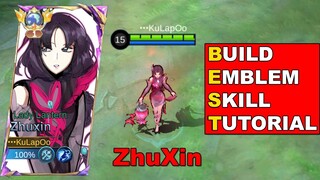 Zhuxin Is Here | Build, Emblem, Skill, Combo Tutorial | How to use Zhuxin | MLBB