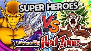 Super Heroes Team VS Broly Red Zone (NO ITEMS) Dragon Ball Z Dokkan Battle