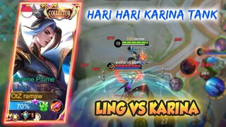 LING VS KARINA, HARI HARI KETEMU KARINA TANK KWKWKW - LING FASTHAND GAMEPLAY #49