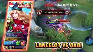 LANCELOT VS AKAI, TUTORIAL LANCELOT SAAT DIRUSUH HILDA - MOBILE LEGENDS BANG BANG