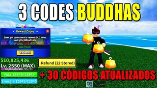 3 NOVOS CÓDIGOS DA FRUTA BUDDHA NO BLOX FRUITS + 30 CÓDIGOS DE EXP BELI E RESET - blox fruit codes