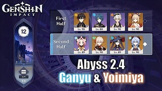 GENSHIN IMPACT - Spiral Abyss 2.4 Floor 12 - Ganyu & Yoimiya