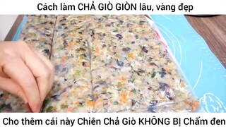 hướng dẫn cách làm chả giò nâu vàng đẹp