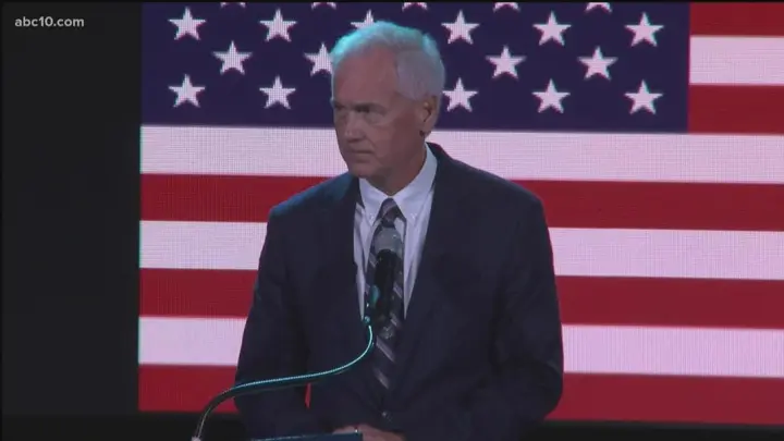 Rep. Tom McClintock pays tribute to Sgt. Nicole Gee at her memorial service