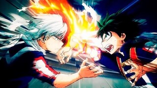 DEKU VS TODOROKI (My Hero Academia) FULL FIGHT HD