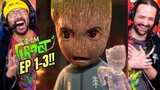 I AM GROOT Episode 1, 2, & 3 REACTION!! Guardians Of The Galaxy | Disney+ | Marvel Studios
