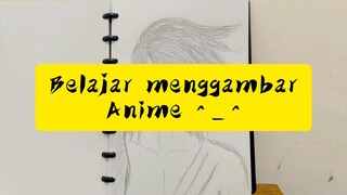 belajar menggambar anime 😅🙏