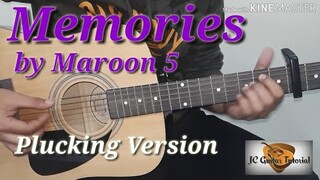 Memories - Maroon 5 Guitar Chords (Plucking Tutorial) (Guitar Tutorial)