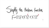 logic: Simplify the Boolean function F=XYZ+XY'Z+XYZ'