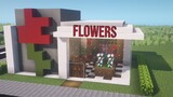 Modern flower shop in Minecraft