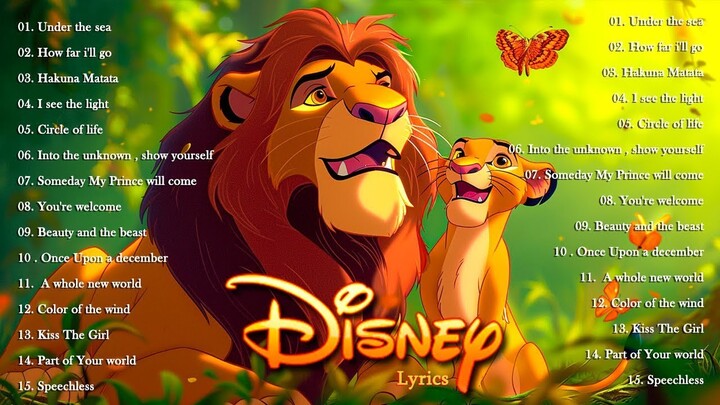 The Ultimate Disney Classic Songs Playlist With Lyrics 2024 - Disney Soundtracks Playlist 2024