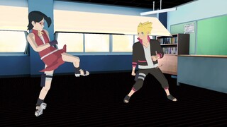 MMD  Taekwondo Boruto x Sarada