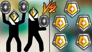 Valorant: Can 2 Radiant Carry 3 Iron VS 5 Gold Players?